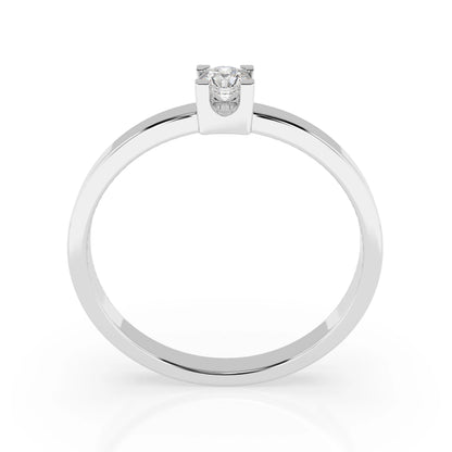 Solitär-Ring (Rund), 0.1 ct — 101-10036(3.0)