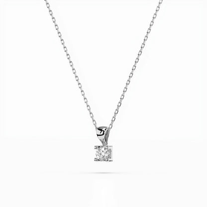 Solitär-Halskette (Rund), 0.08 ct — 104-10013(2.7)