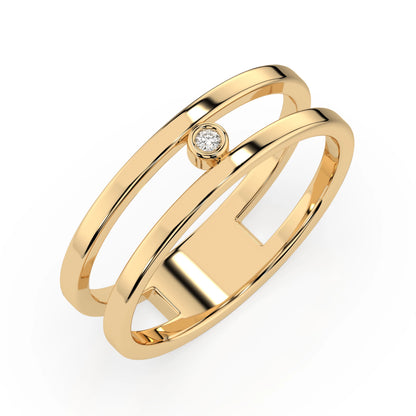 Minimalismus-Ring (Rund), 0.02 ct — 101-10064