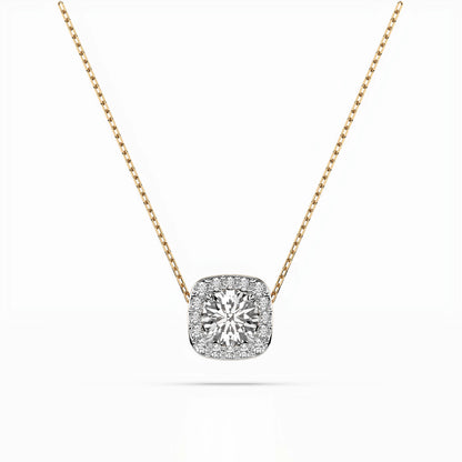 Solitär-Eternity-Halskette (Rund), 0.4 ct — 104-10057(4.7)