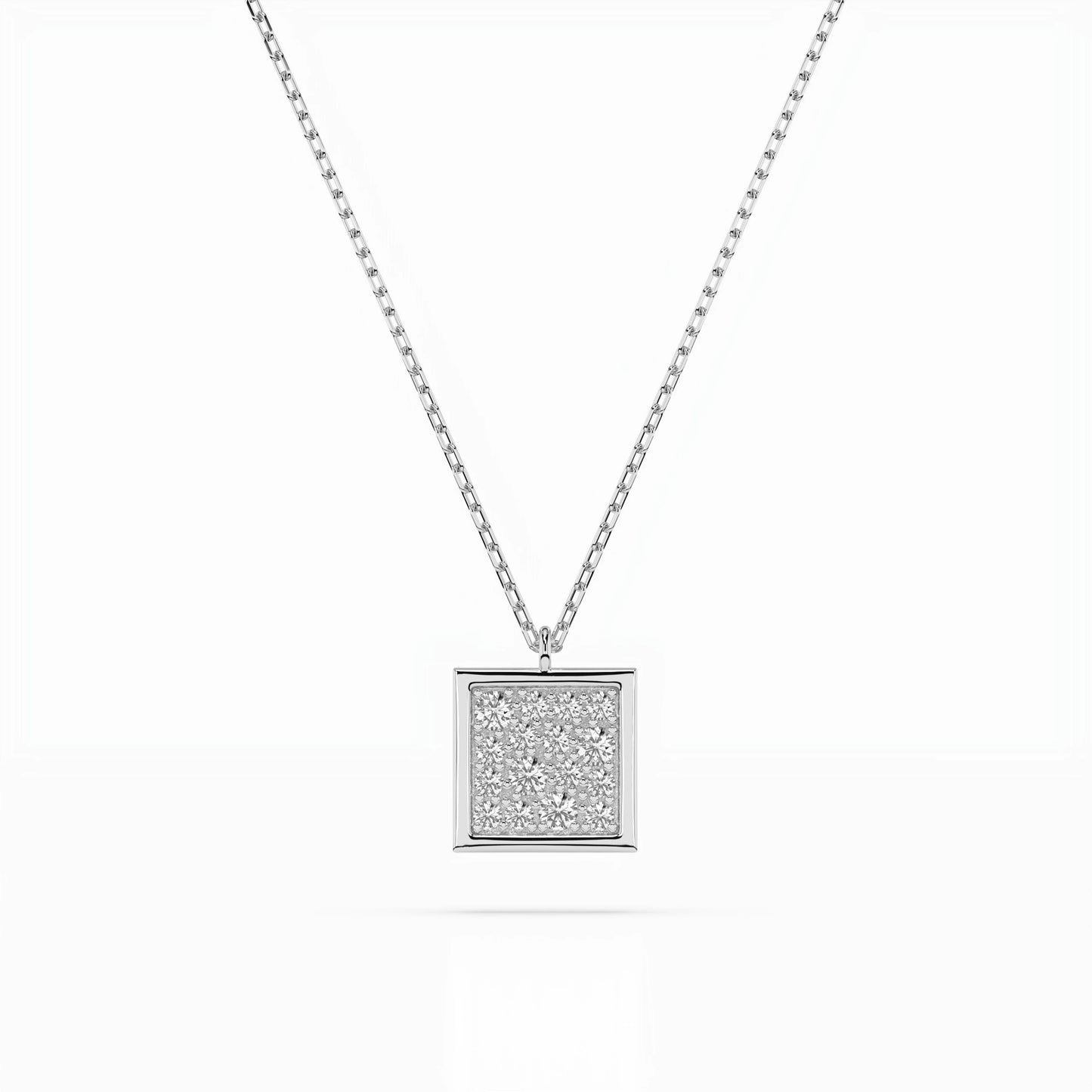 Illusion-Halskette (Rund), 0.07 ct — 104-10036