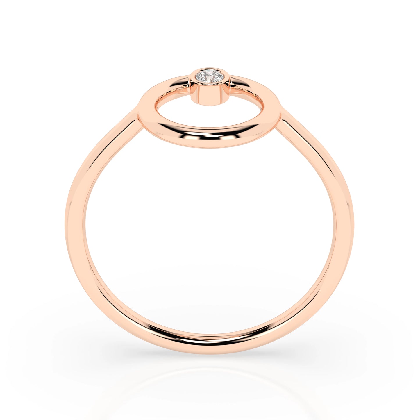 Minimalismus-Ring (Rund), 0.03 ct — 101-10170