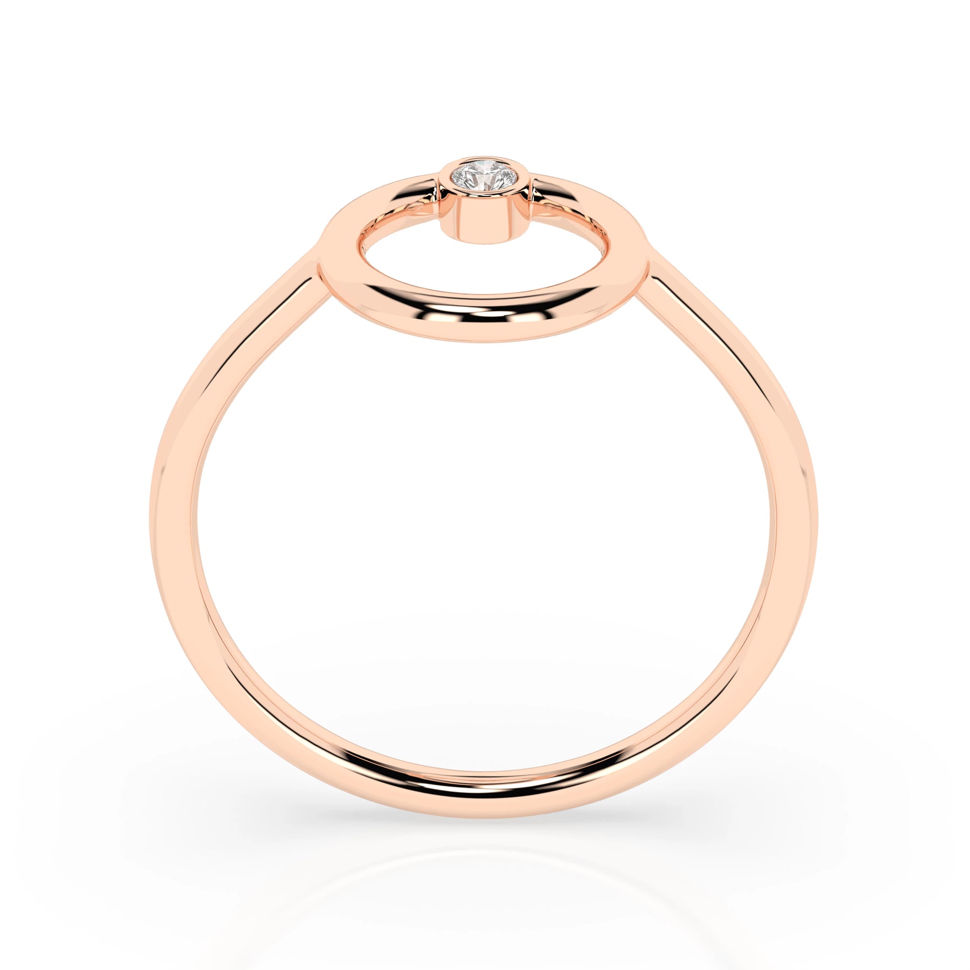 Minimalismus-Ring (Rund), 0.03 ct — 101-10170