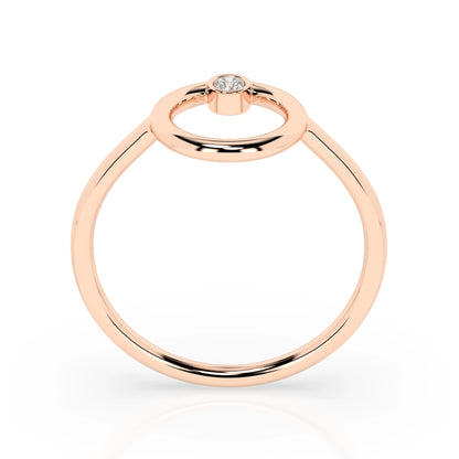 Minimalismus-Ring (Rund), 0.03 ct — 101-10170