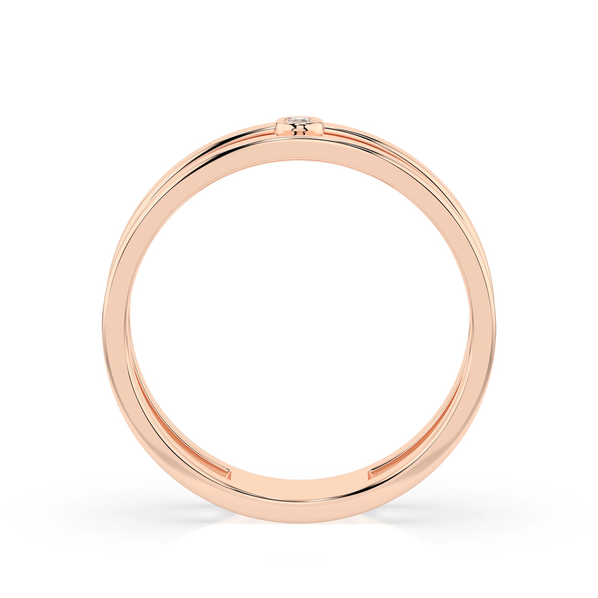 Minimalismus-Ring (Rund), 0.02 ct — 101-10064