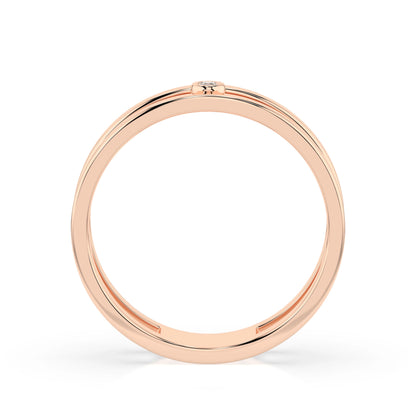 Minimalismus-Ring (Rund), 0.02 ct — 101-10064