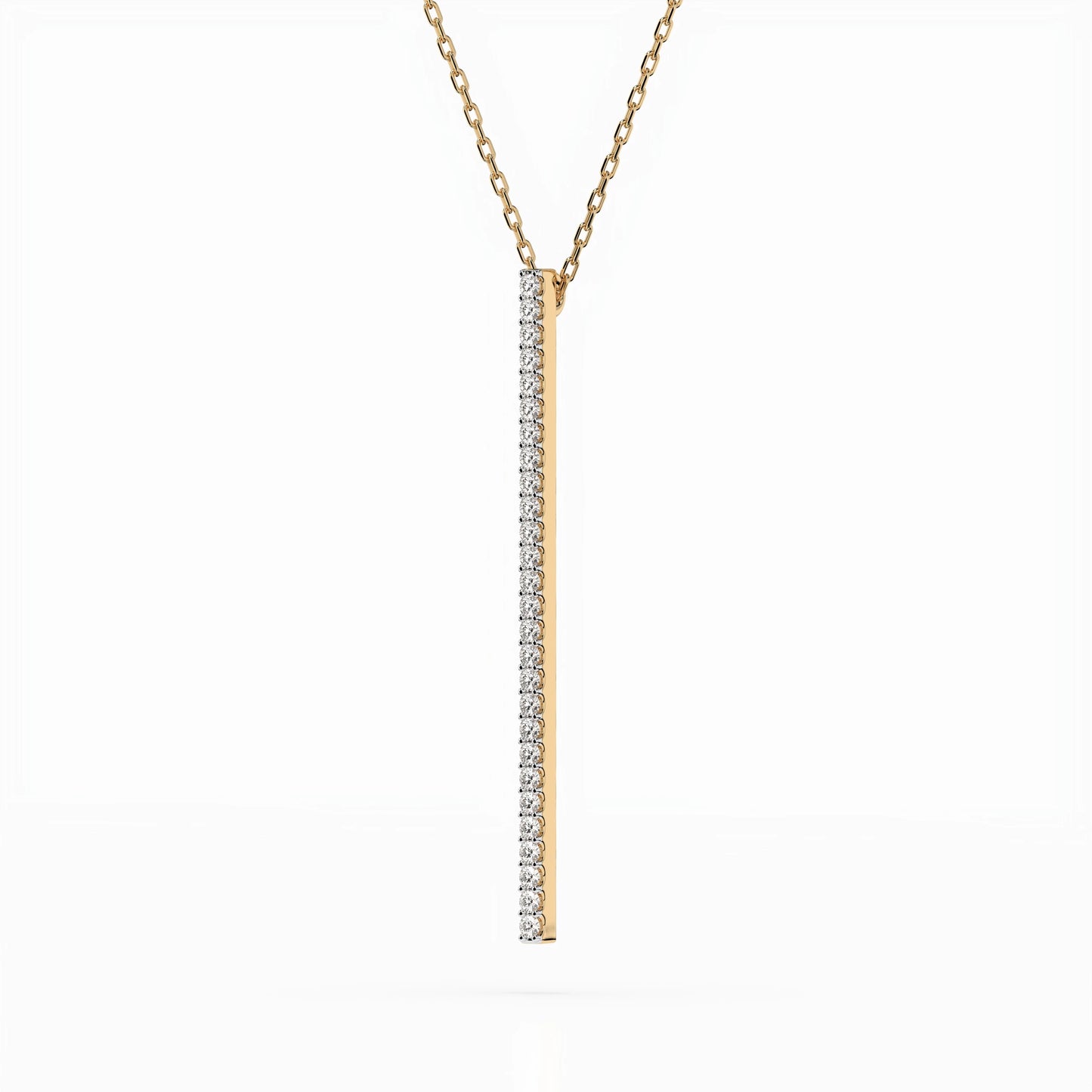Minimalismus-Halskette (Rund), 0.14 ct — 104-10050