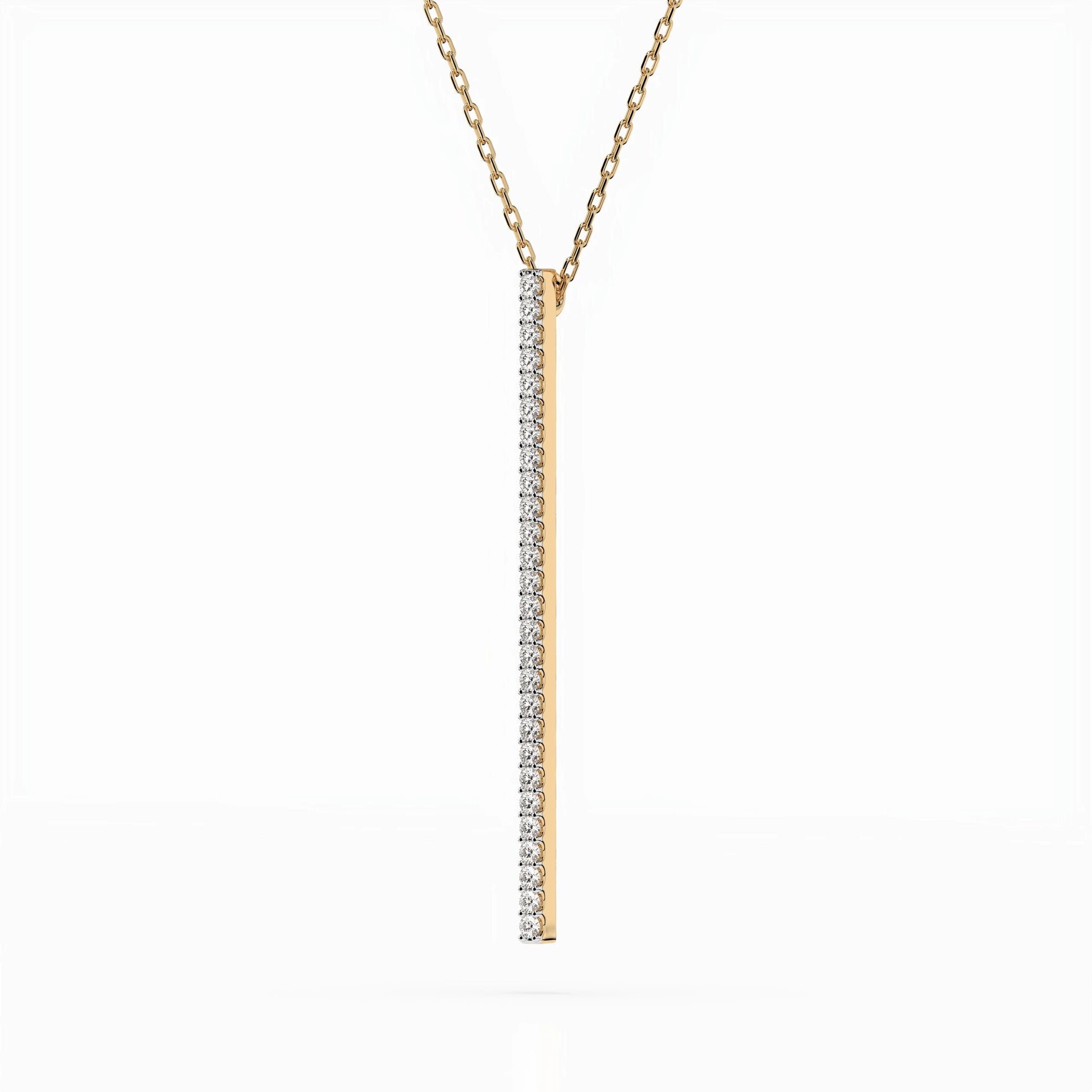 Minimalismus-Halskette (Rund), 0.14 ct — 104-10050