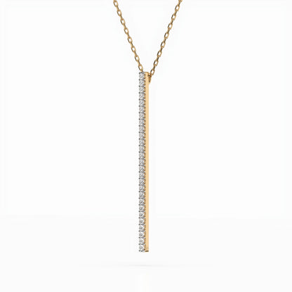 Minimalismus-Halskette (Rund), 0.14 ct — 104-10050