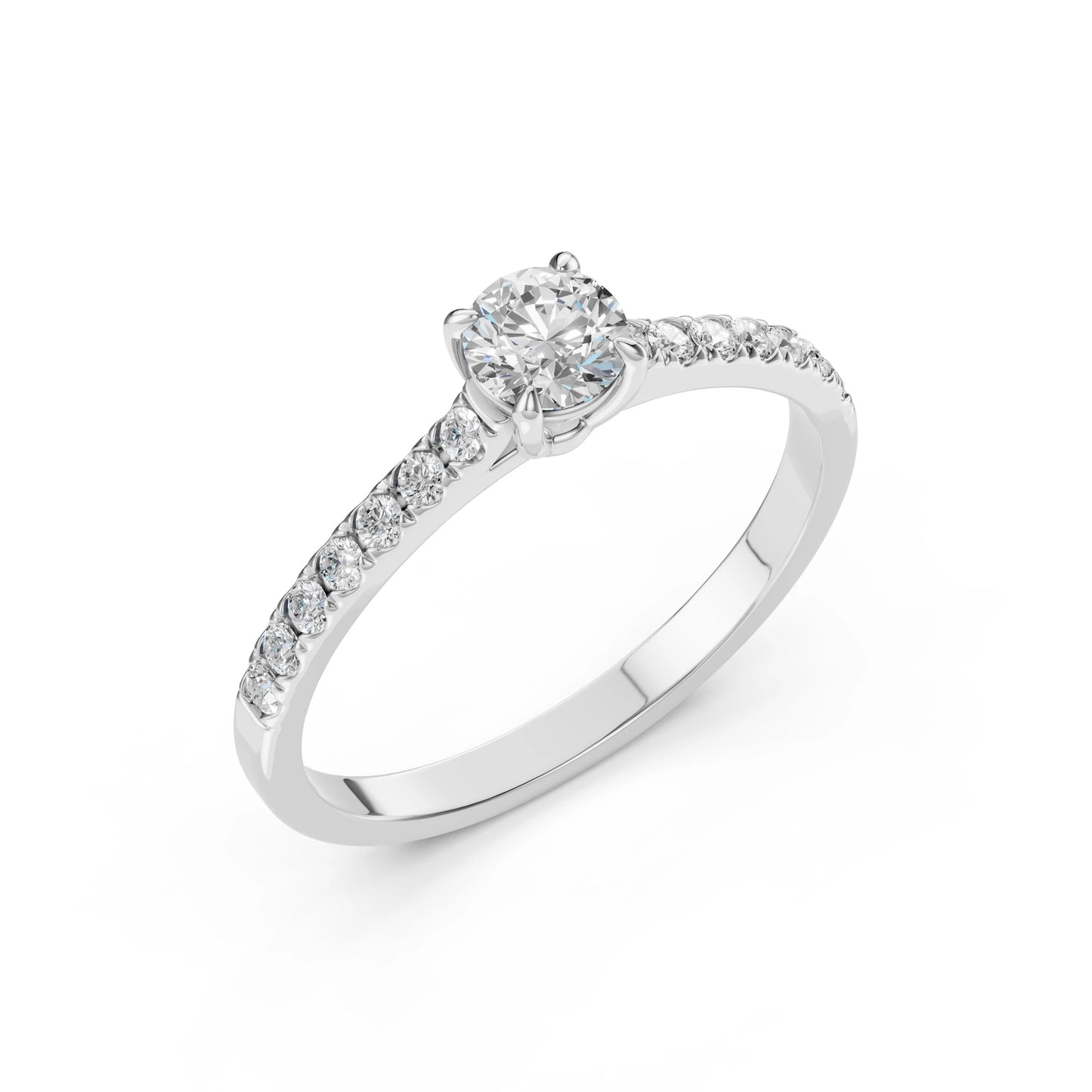 Solitär-Eternity-Ring (Rund), 0.4 ct — 101-10094(4.7)