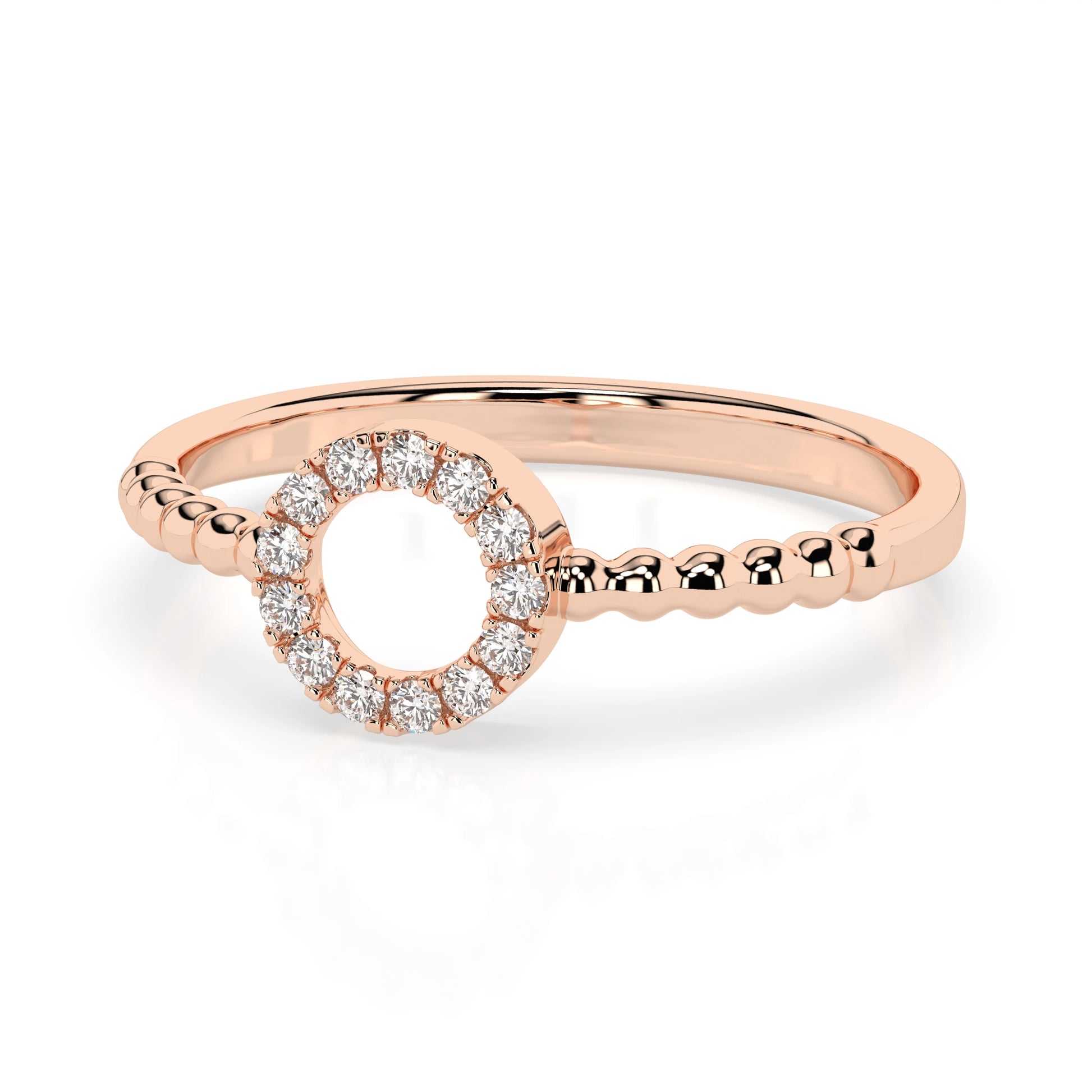 Minimalismus-Ring (Rund), 0.08 ct — 101-10055