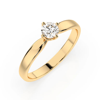 Solitär-Ring (Rund), 0.3 ct — 101-10041(4.2)