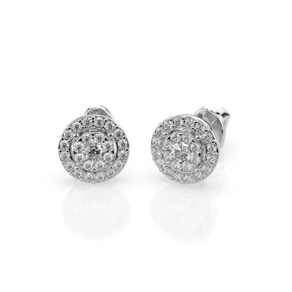 Illusion-Ohrringe (Rund), 0.12 ct — 102-10018(2.5)