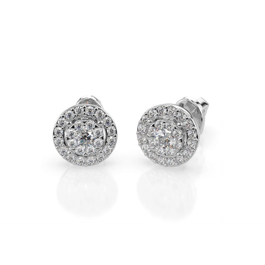 Illusion-Ohrringe (Rund), 0.12 ct — 102-10018(2.5)