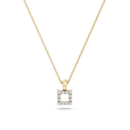 Minimalismus-Halskette (Rund), 0.06 ct — 104-10079