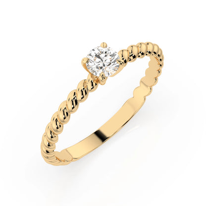 Solitär-Ring (Rund), 0.3 ct — 101-10038(4.2)