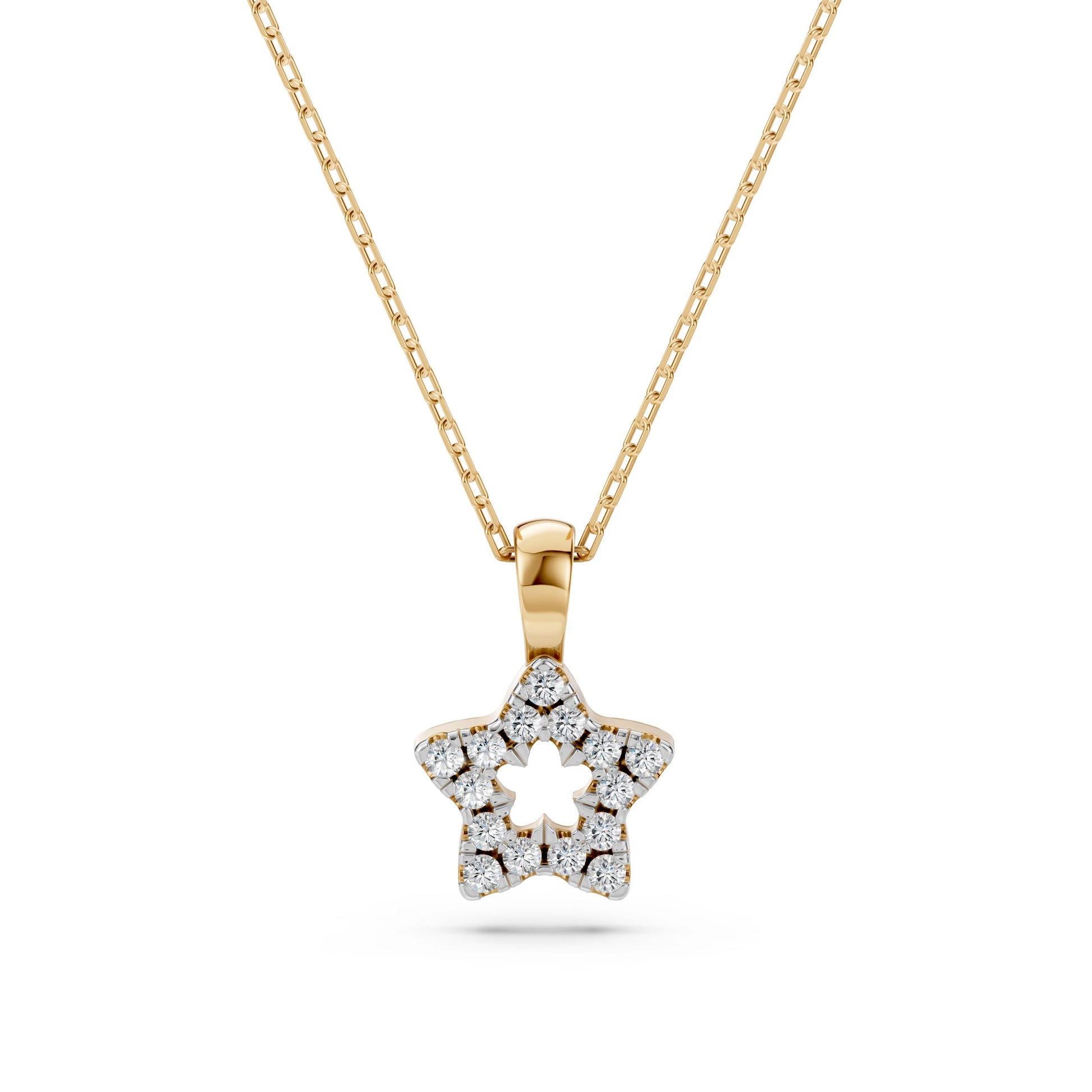 Minimalismus-Halskette (Rund), 0.08 ct — 104-10078