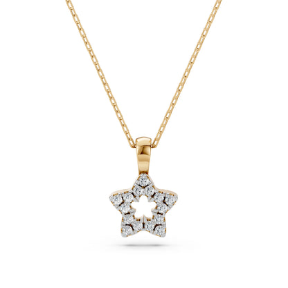 Minimalismus-Halskette (Rund), 0.08 ct — 104-10078