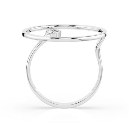 Minimalismus-Ring (Rund), 0.03 ct — 101-10077