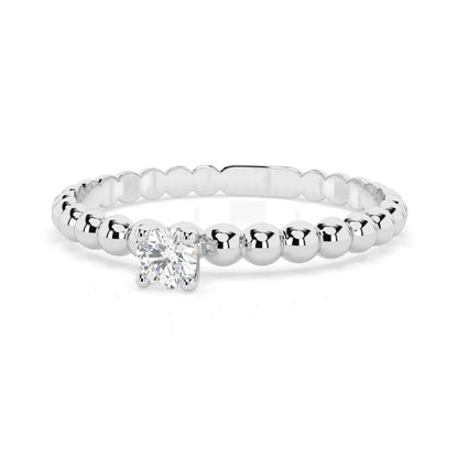 Solitär-Ring (Rund), 0.08 ct — 101-10039(2.7)