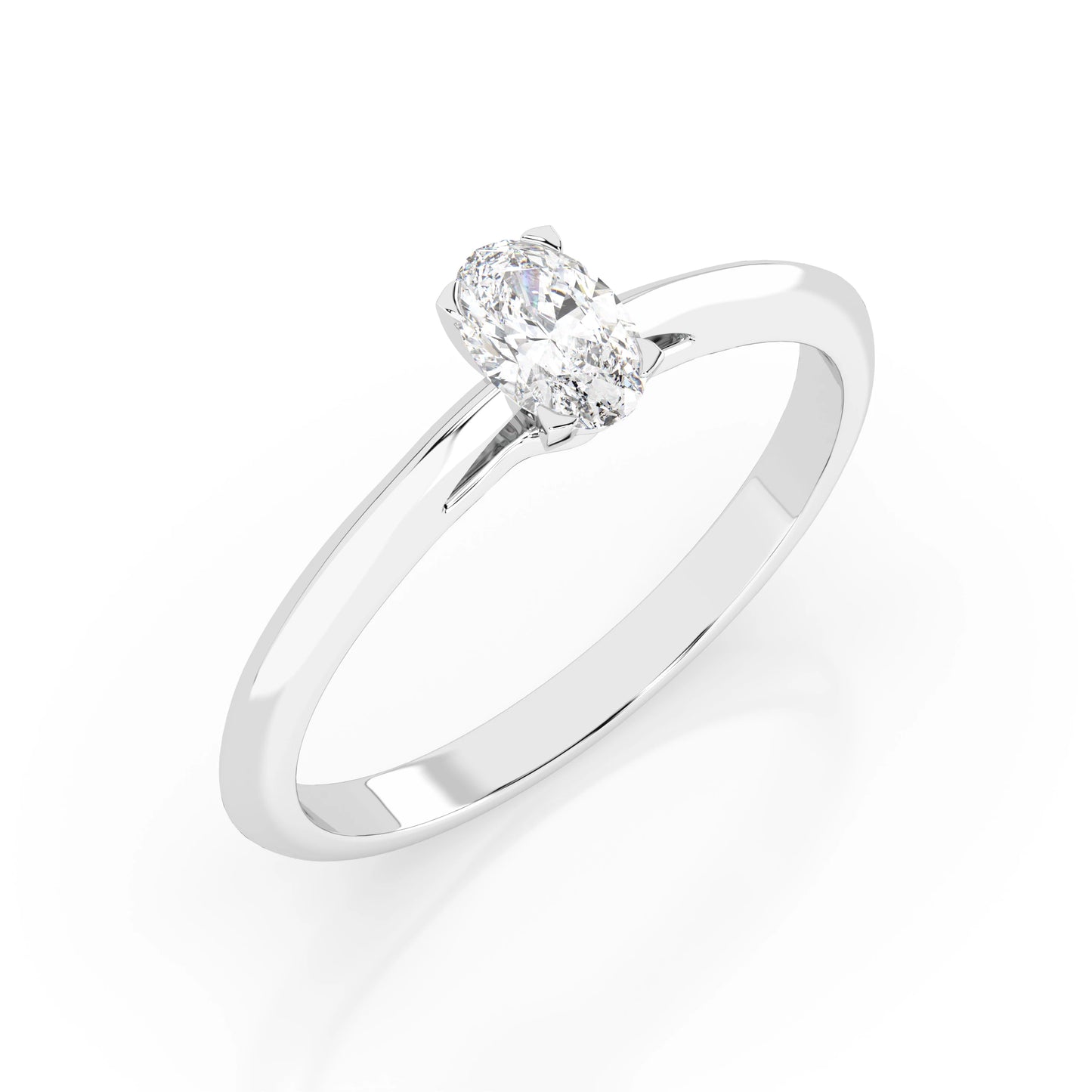 Solitär-Ring (Oval), 0.3 ct — 101-10190(0.30)OV