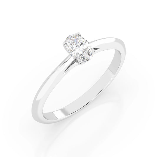 Solitär-Ring (Oval), 0.3 ct — 101-10190(0.30)OV