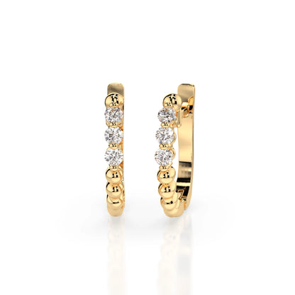 Eternity-Ohrringe (Rund), 0.18 ct — 102-10019/2(2.0)