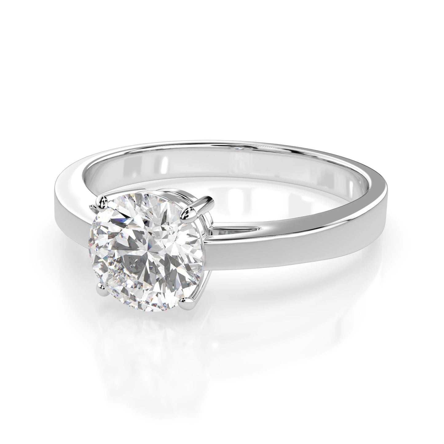 Solitär-Ring (Rund), 0.7 ct — 101-10012/1(5.7)