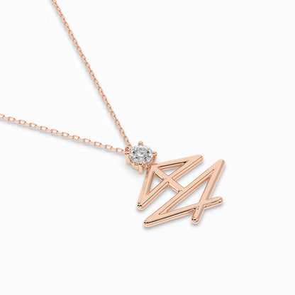 Minimalismus-Halskette (Rund), 0.1 ct — 104-10064