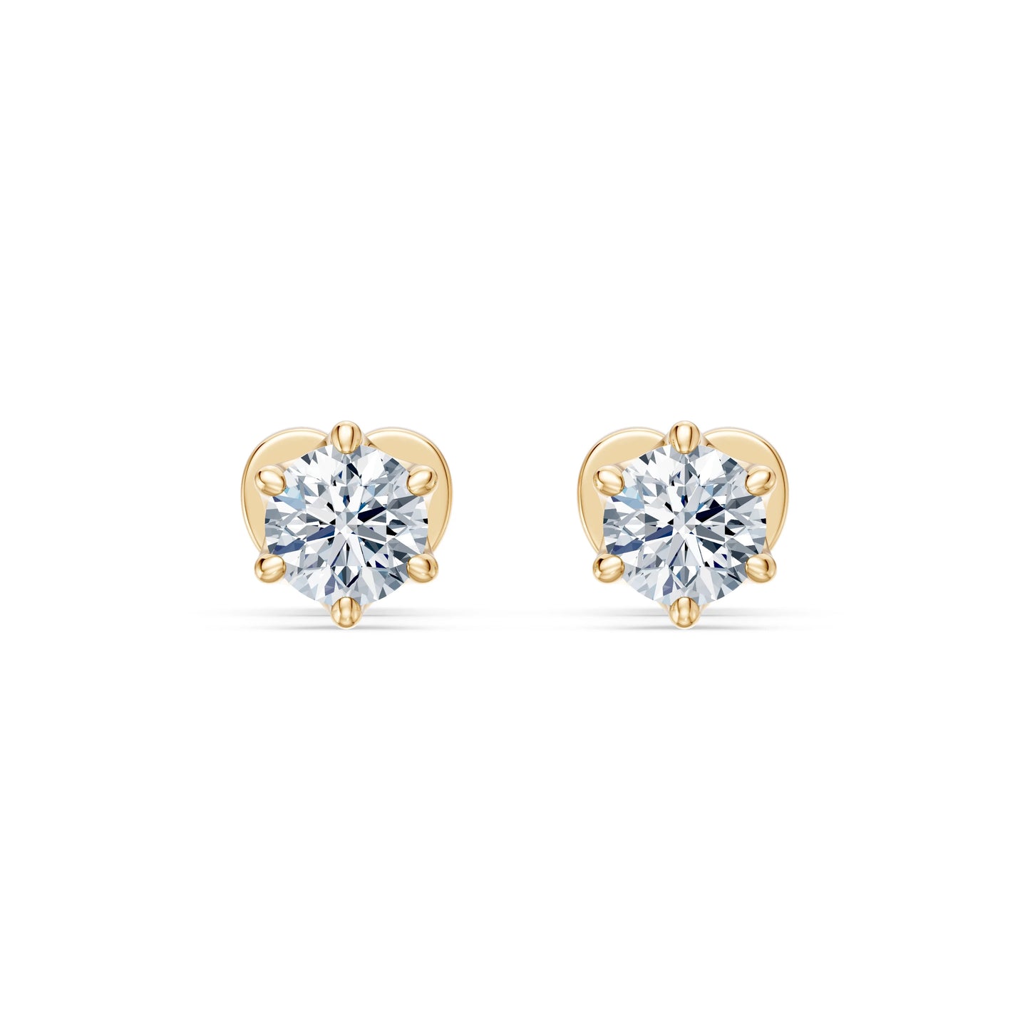 Solitär-Schmetterling-Ohrringe, 0.6 ct — 102-10040/1(4.2)