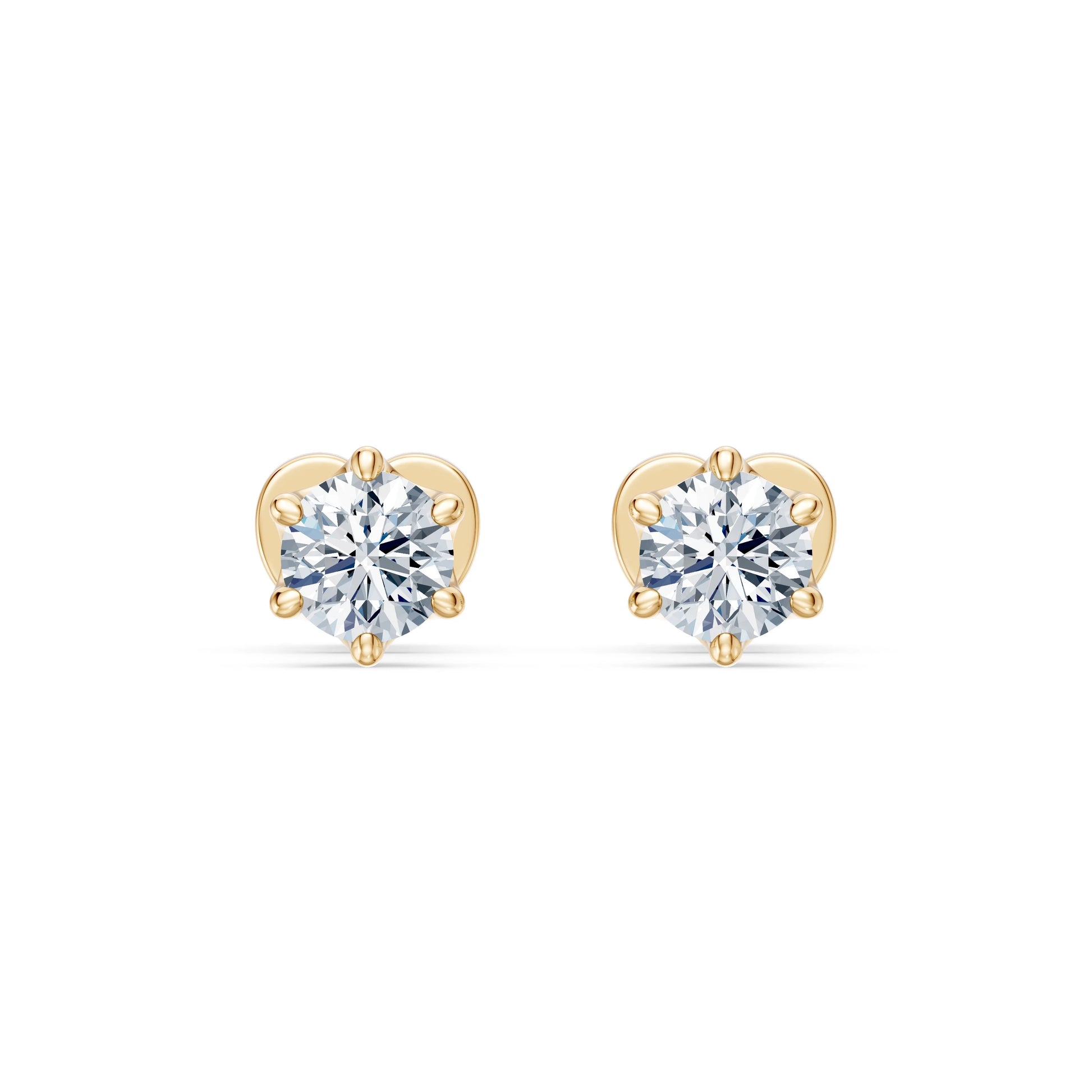 Solitär-Schmetterling-Ohrringe, 0.6 ct — 102-10040/1(4.2)