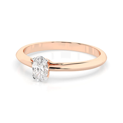 Solitär-Ring (Oval), 0.3 ct — 101-10190(0.30)OV
