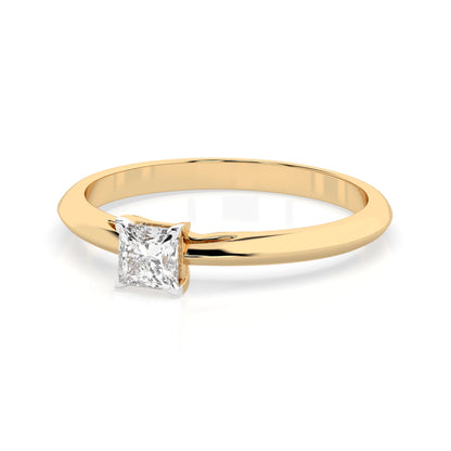 Solitär-Ring (Prinzess), 0.3 ct — 101-10190(0.30)PR