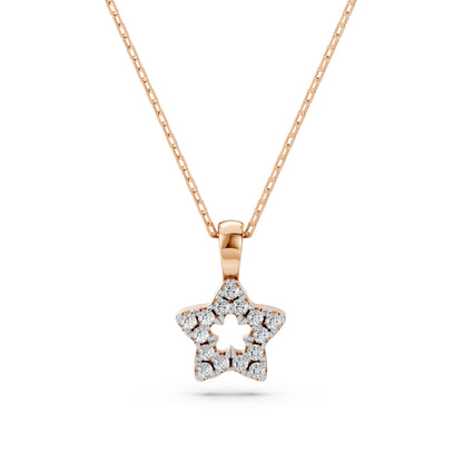 Minimalismus-Halskette (Rund), 0.08 ct — 104-10078