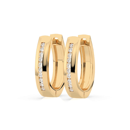 Eternity-Ohrringe (Rund), 0.16 ct — 102-10047