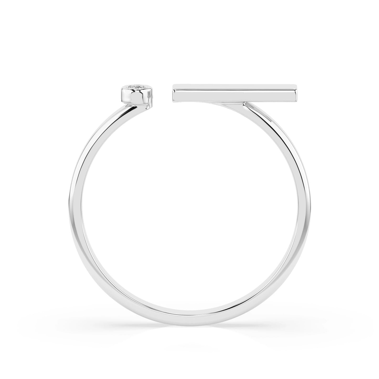 Minimalismus-Ring (Rund), 0.02 ct — 101-10066