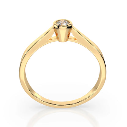 Solitär-Ring (Rund), 0.15 ct — 101-10010(3.4)