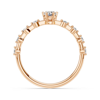 Solitär-Eternity-Ring (Rund), 0.2 ct — 101-10144(3.7)