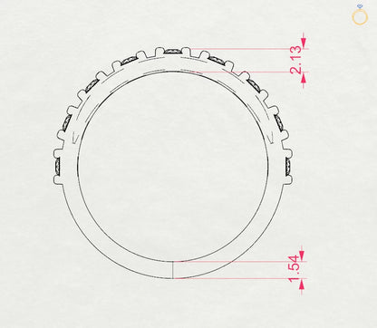 Eternity-Ring (Rund), 0.18 ct — 101-10145