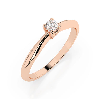 Solitär-Ring (Rund), 0.06 ct — 101-10035(2.5)