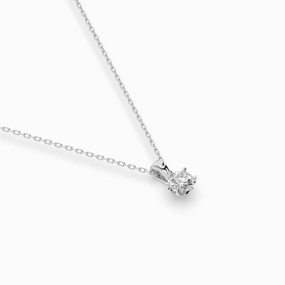 Solitär-Halskette (Rund), 0.3 ct — 104-10004(4.2)