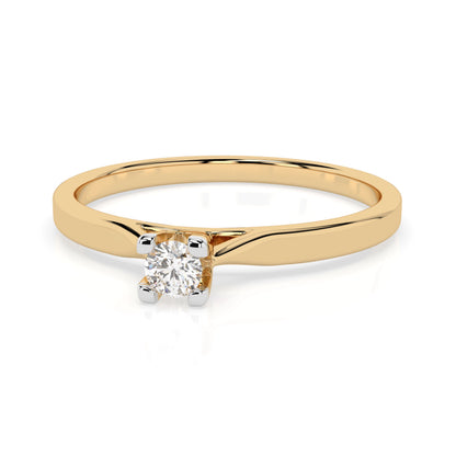Solitär-Ring (Rund), 0.06 ct — 101-10034(2.5)