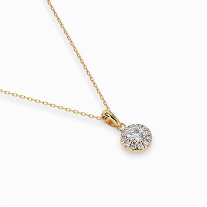 Solitär-Eternity-Halskette (Rund), 0.2 ct — 104-10053(3.7)