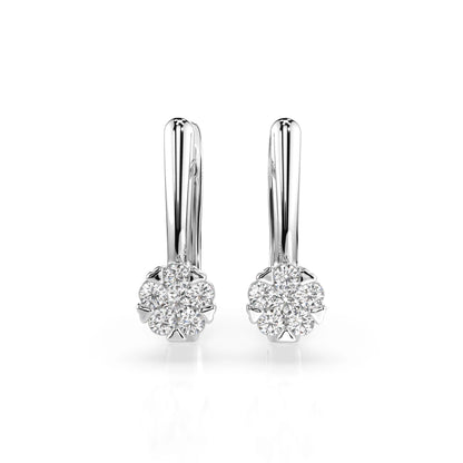 Illusion-Ohrringe (Rund), 0.06 ct — 102-10015/1(2.0)