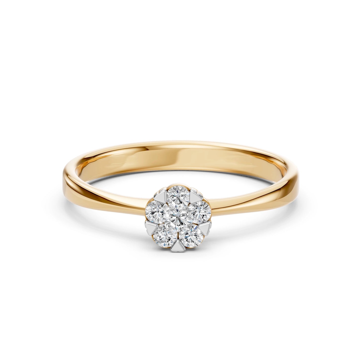 Illusion-Ring (Rund), 0.06 ct — 101-10015/1(2.5)