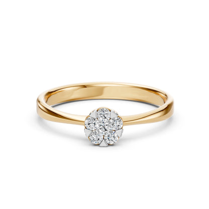Illusion-Ring (Rund), 0.06 ct — 101-10015/1(2.5)