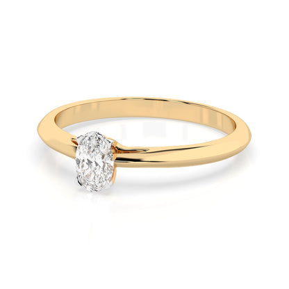 Solitär-Ring (Oval), 0.3 ct — 101-10190(0.30)OV