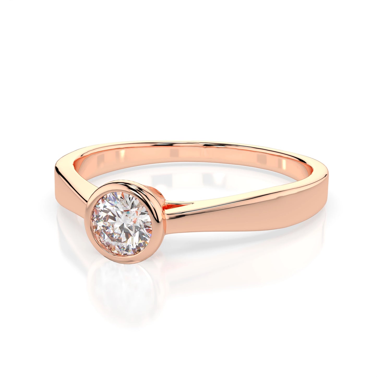 Solitär-Ring (Rund), 0.3 ct — 101-10010(4.2)