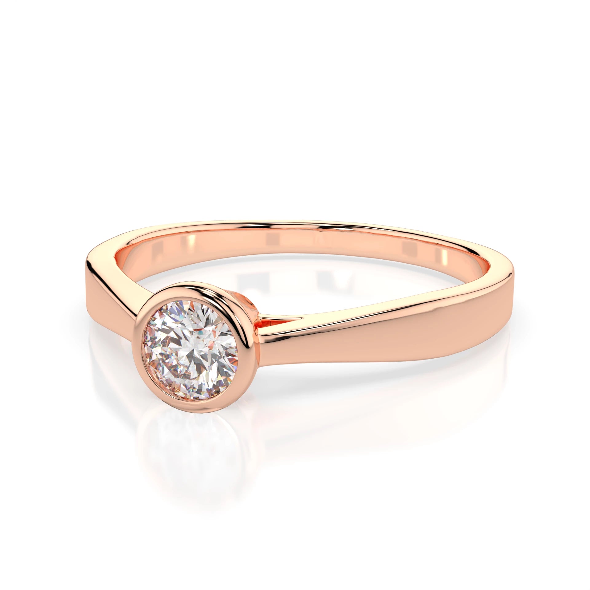 Solitär-Ring (Rund), 0.3 ct — 101-10010(4.2)