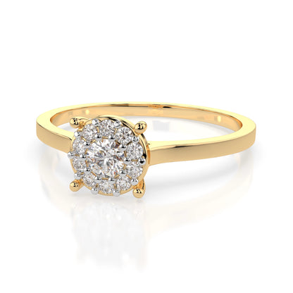 Solitär-Eternity-Ring (Rund), 0.1 ct — 101-10017/1(3.0)